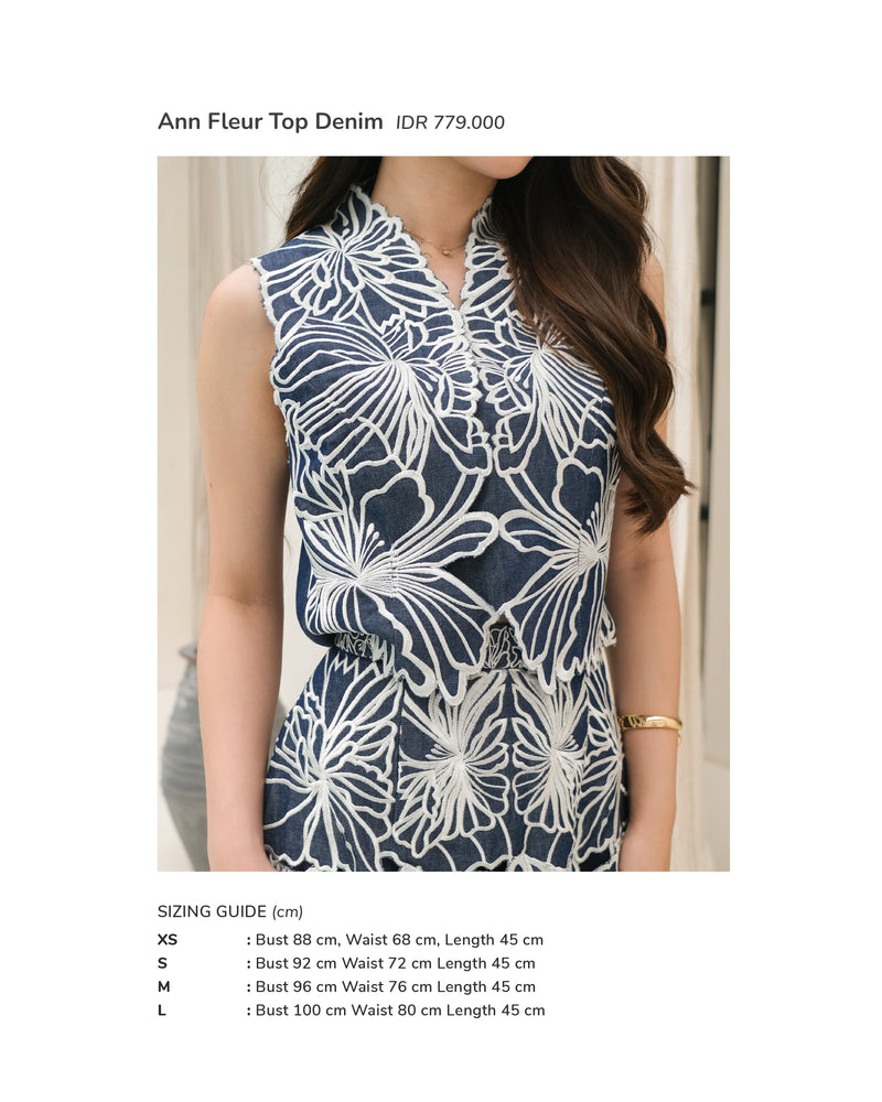 Ann Fleur Top Denim