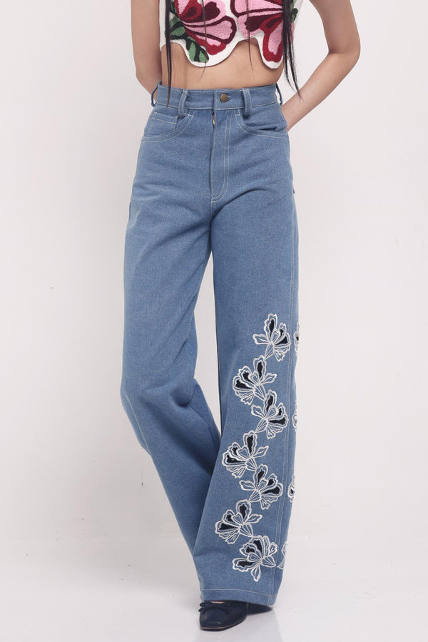 Bada Denim Pants - Light Blue