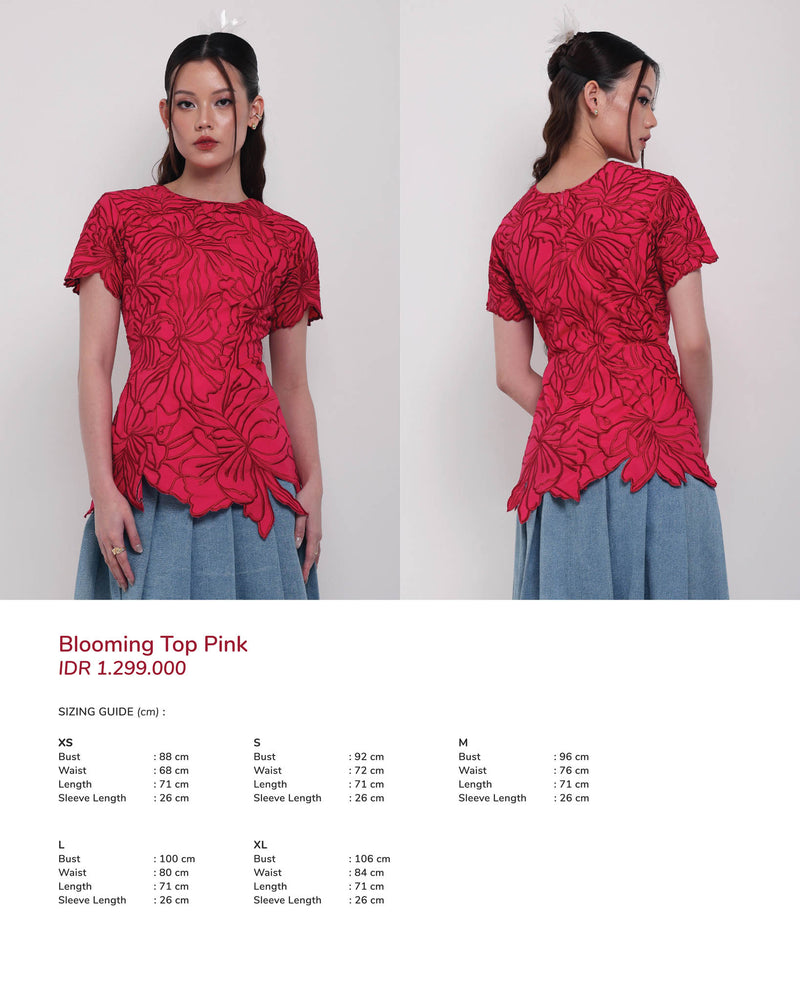 Blooming Lace Top Pink