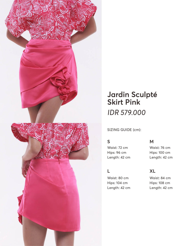Jardin Sculpté Skirt Pink