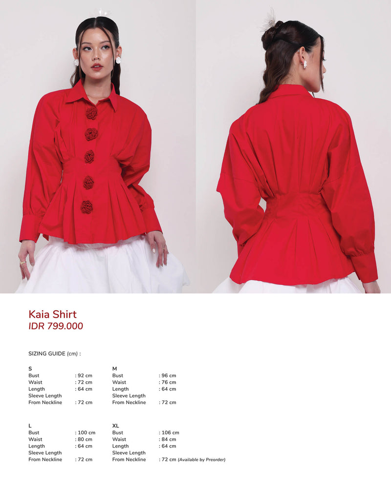 Kaia Shirt Red