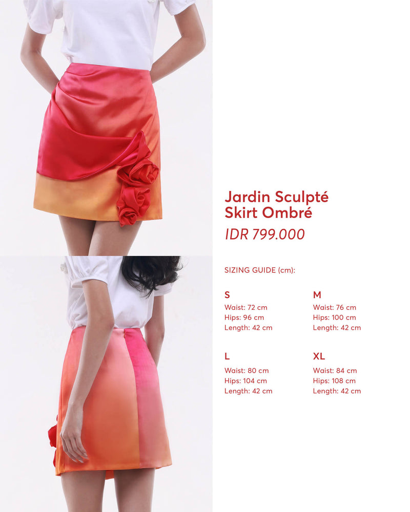Jardin Sculpté Skirt Ombré