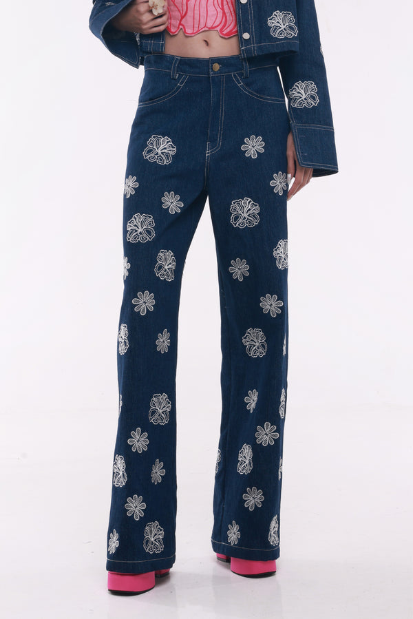 Bleu Étoile Pants