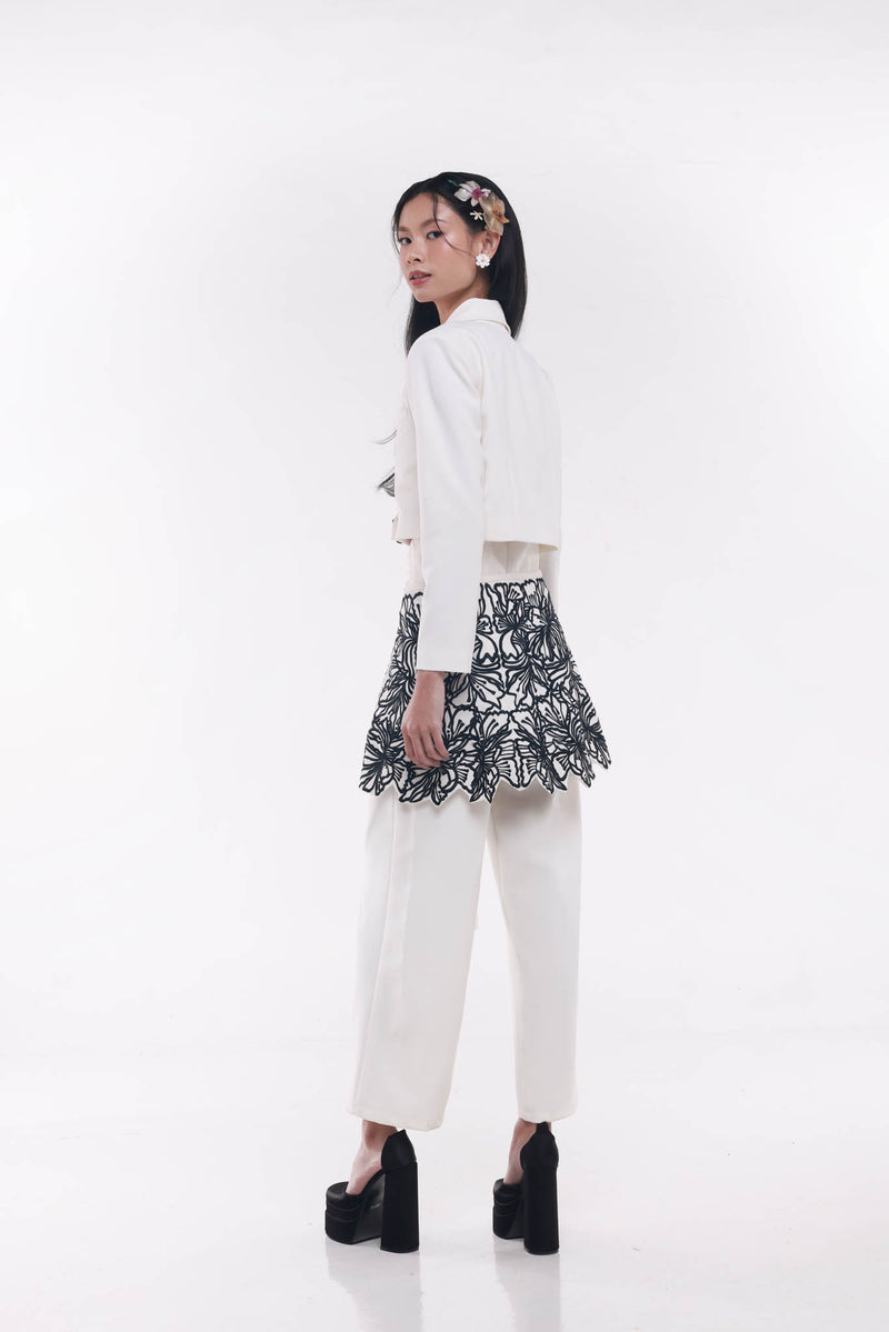 Florise Pants with Obi White