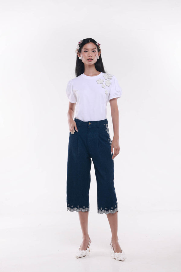 Ciel Fleur Denim Pants