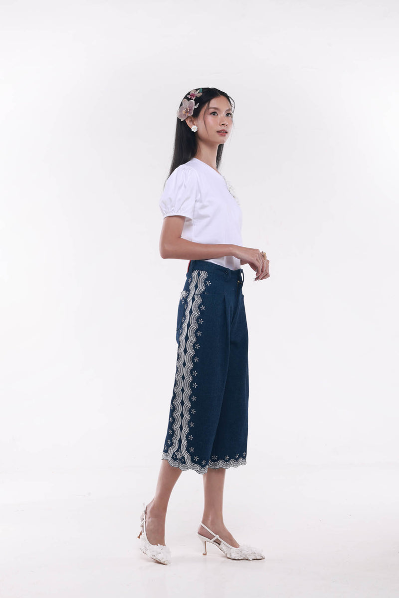Ciel Fleur Denim Pants