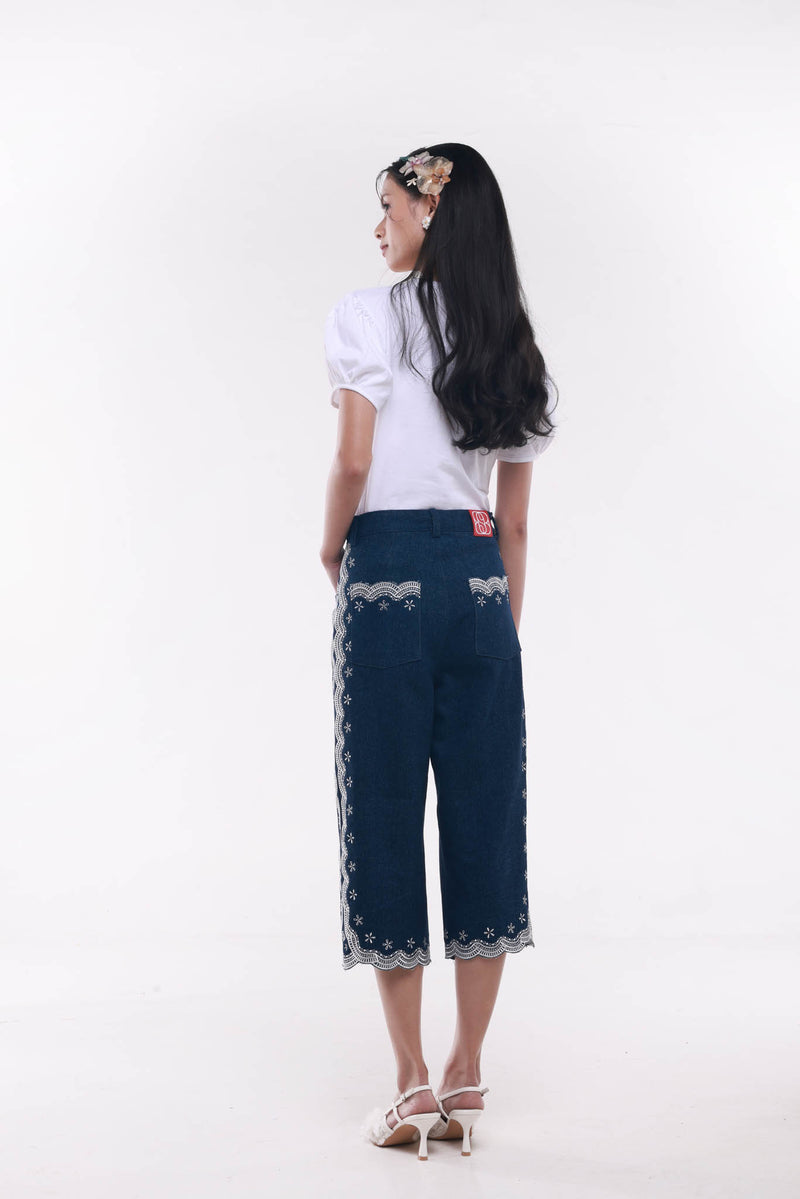 Ciel Fleur Denim Pants