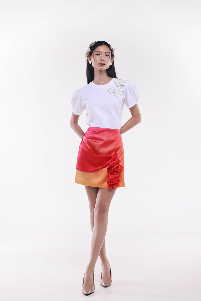 Jardin Sculpté Skirt Ombré