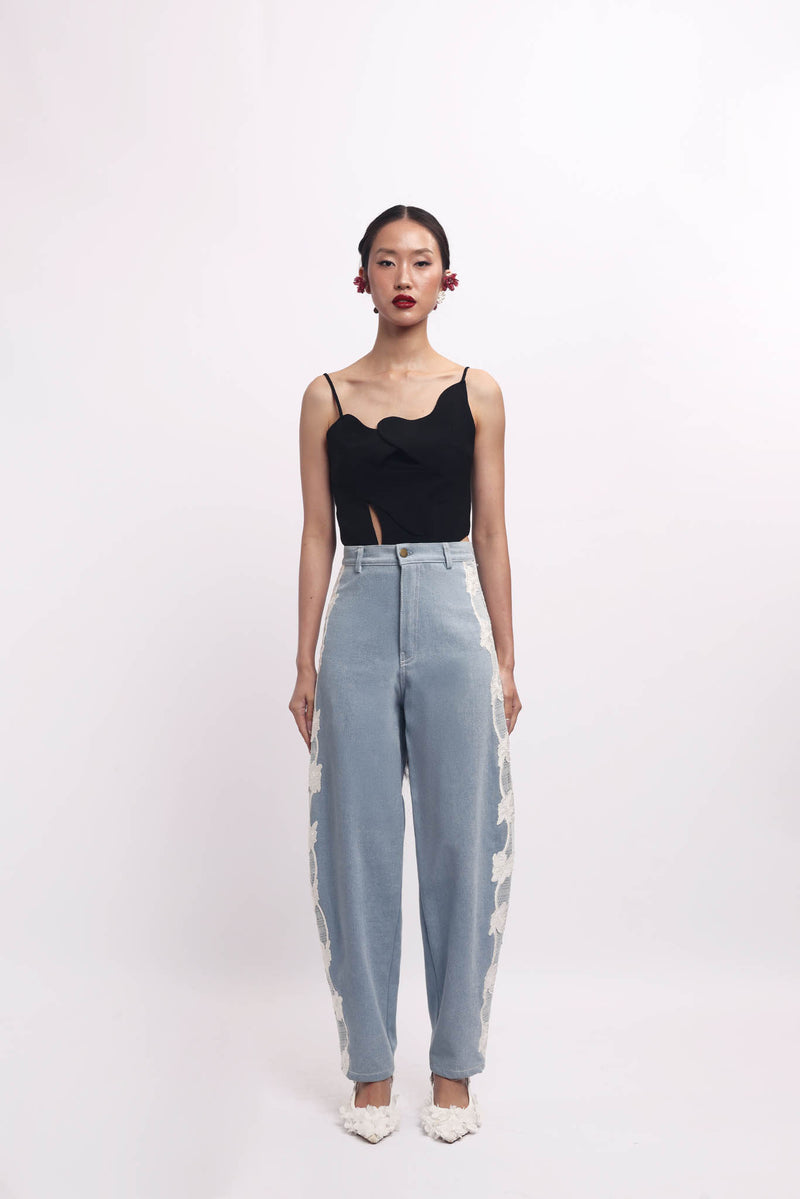 Rosaria Barrel Denim Pants