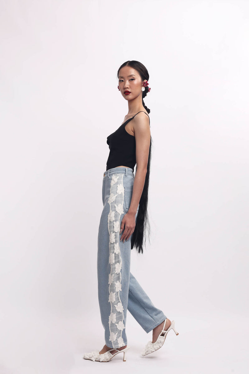 Rosaria Barrel Denim Pants