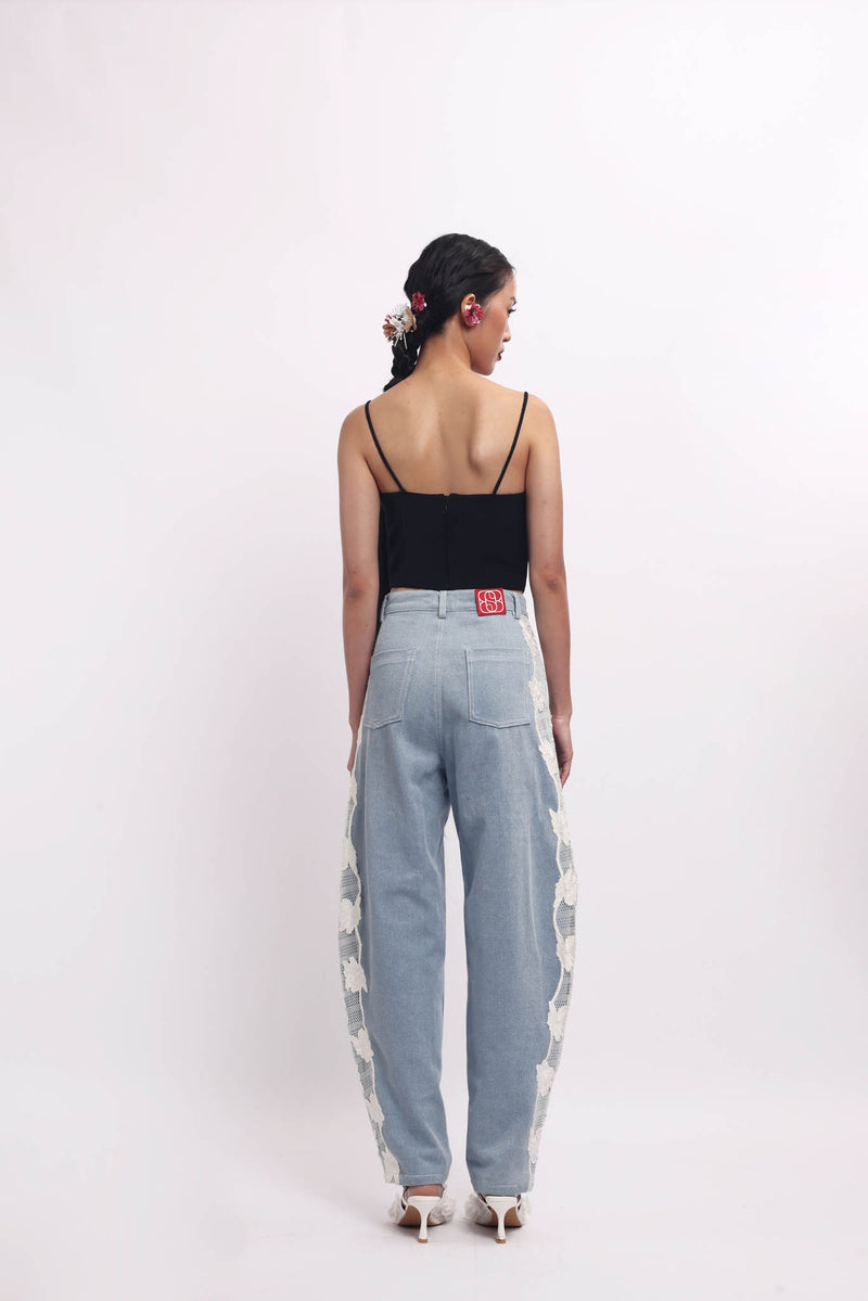 Rosaria Barrel Denim Pants