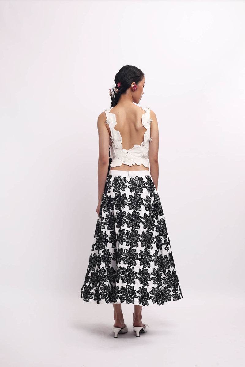 Spring Dew Top Ivory - Handmade Flowers