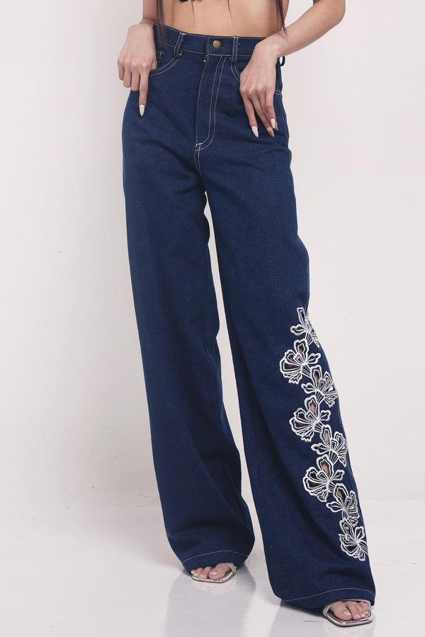 Bada Denim Pants - Dark Blue