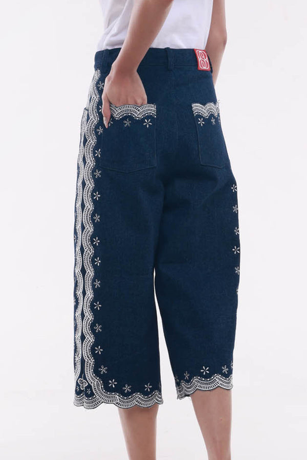 Ciel Fleur Denim Pants