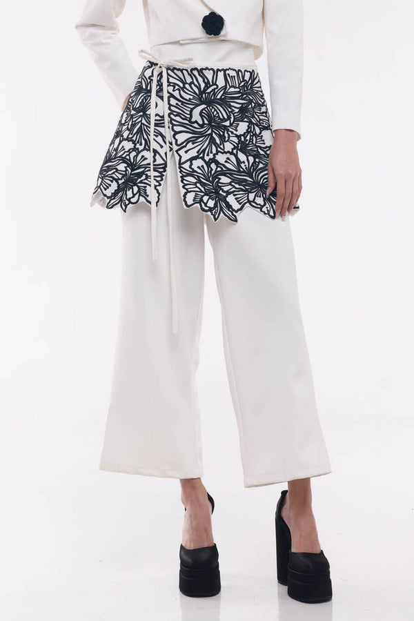 Florise Pants with Obi White
