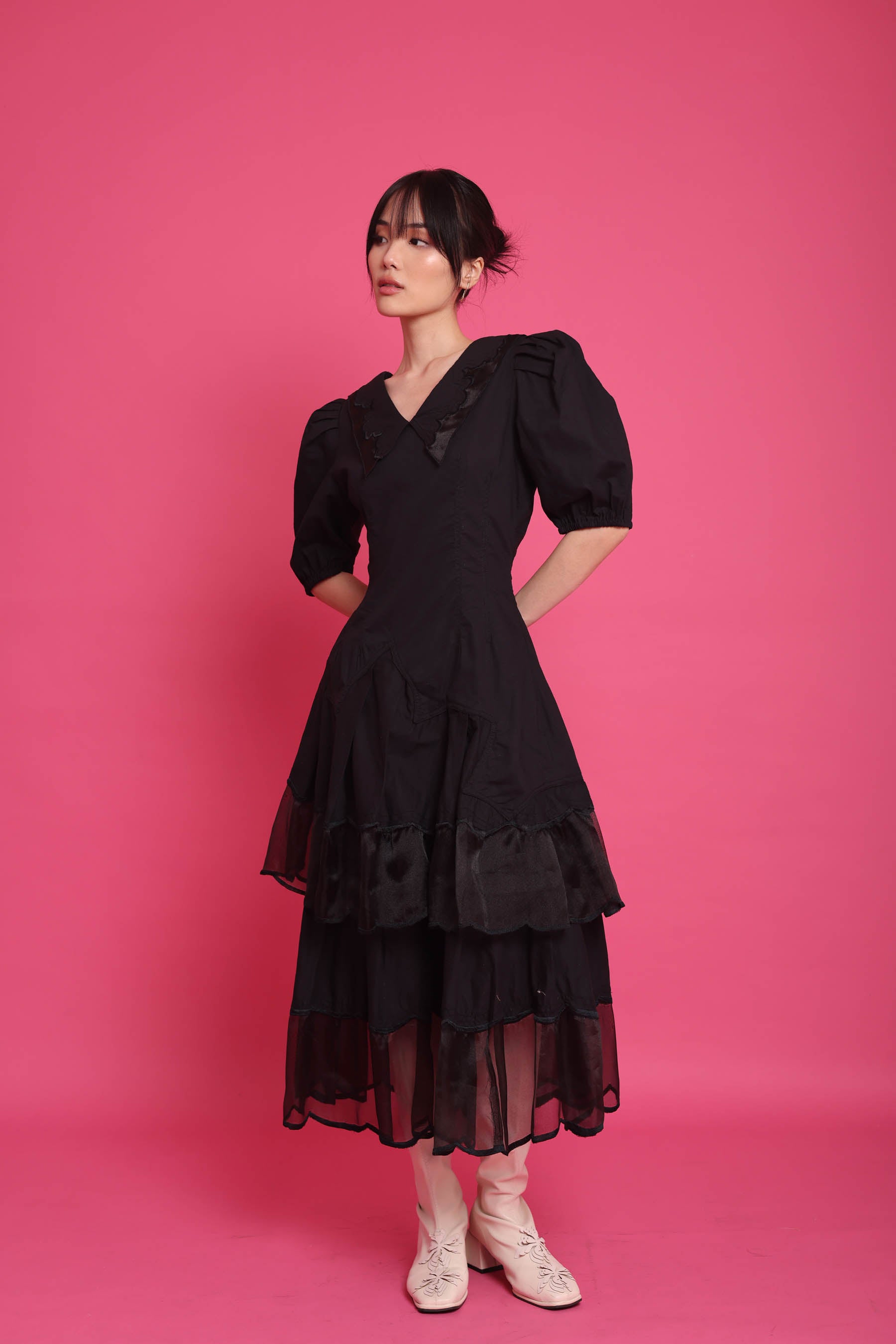 Menik Dress Black – Suedeson