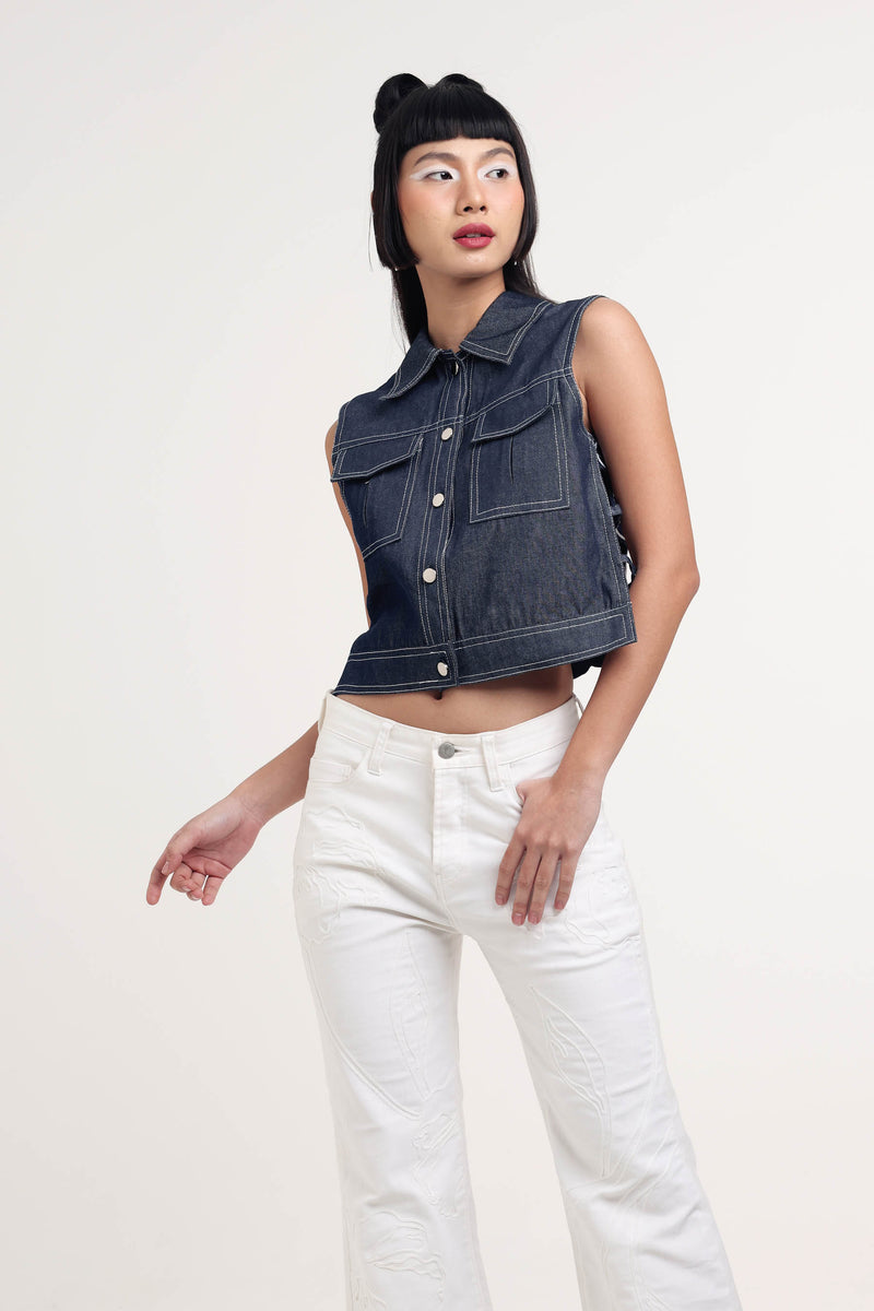 Ava Top Denim